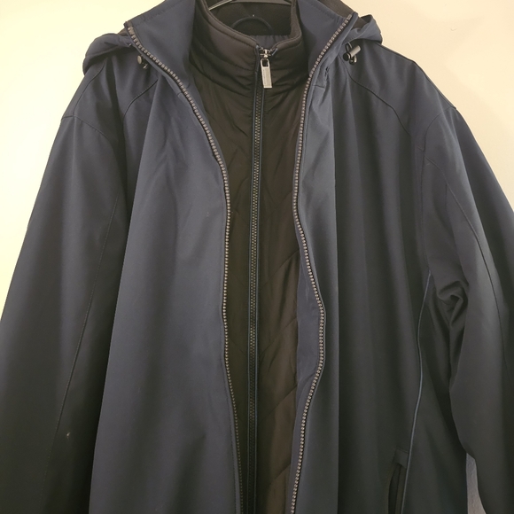 Weatherproof StretchTech Men's Dark Blue Winter Coat - Picture 2 of 5